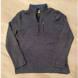 Woolrich grey quarter zip size Large
